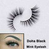 Mtcytea 3D Handmade Mink Eyelashes Brown Thick Long Faux Eyelash Natural Messy Cross Lashes For Lash Extension New  Makeup Tools