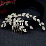 A53 Newest Design Bridal Comb Luxury Diamond Wedding Headband Tiaras for Women Hair Jewelry Bride Headpiece Wedding Accessories