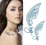 Waterproof Temporary Tattoo Sticker 10.5*6 cm butterfly fish tatto stickers flash tatoo fake tattoos for girl women