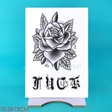 Waterproof Temporary Tattoo Sticker Rose Flower Hand back tatto Art  flash tatoo fake tattoos for women men