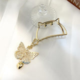 Fashion Gold Silver Hollow Geometric Hair Clips Metal Hair Claw Cross Hairclip Headband Hairpin Hair Crab Women Hair Accessories