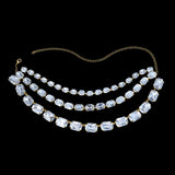 Stonefans Large Rhinestone Necklace Statement Jewelry for Women Christmas Party Gifts Multi Row Crystal Collar Choker Necklace