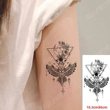 Waterproof Temporary Tattoo Sticker 10.5*6 cm butterfly fish tatto stickers flash tatoo fake tattoos for girl women