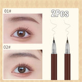 Mtcytea 0.01mm Ultra Fine Eyebrows Pencil Waterproof Sweat-proof Liquid Eyebrow Pen Long Lasting Professional Makeup Eye Cosmetics