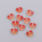 10pcs Colorful Heart Shape Soft Candy Charms Cute Kawaii Resin Pendant Drop Charms for Earring Bracelets Jewelry Making Supplies