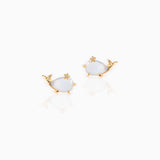 Lost Lady New Ins Inlaid Colorful Zircon Earrings Cute Gold-plated Zircon Stud Earrings For Women Girls Fashion Piercing Jewelry