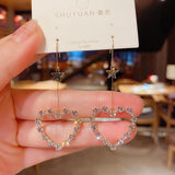 New Fashion Trend Unique Design Symphony Mermaid Ji Love C Ring Earrings Ladies Senior Jewelry Couple Birthday Gift Wholesale