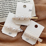 1/2PCS Pearl Metal Hairclips Women Hair Clip Girls Hairpins Barrette Hairgrip Hariband Bobby Pin Hair Accessories Styling Tool