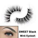 Mtcytea 3D Handmade Mink Eyelashes Brown Thick Long Faux Eyelash Natural Messy Cross Lashes For Lash Extension New  Makeup Tools