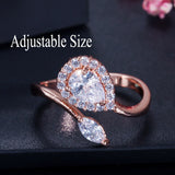 CWWZircons Stack Skinny Micro Pave CZ Fashion Women Engagement Wedding Bridal Party Cubic Zirconia Rings Sets Jewelry Gift R127