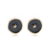 Mtcytea Lost Lady Fashion Enamel Moon Star Earrings Ring Necklace for Women Women's Metal Lightning Heart shaped Jewelry Sets Wholesale