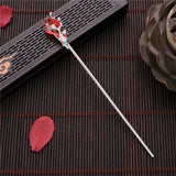 Vintage Chinese Style Hanfu Hair Stick Women Metal Glaze Hair Fork Hair Chopsticks Hairpin Woman Jewelry Hair Clip Accessories