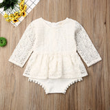 Mtcytea  Txlixc Newborn Toddler Baby Girl Romper Sister Outfit Flower Lace Romper Jumpsuits Tutu Dress Summer Fall Clothes 0-24M