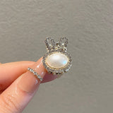 Pearl Rhinestone Mini Hair Claw Retro Diamond Flower Women Girls Crab Claw Clip Small Hairpins Hair Crabs Girls Hair Accessories