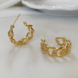 Retro Metallic Gold Color Multiple Small Circle Pendant Earrings  Jewelry Fashion Wedding Party Earrings For Woman