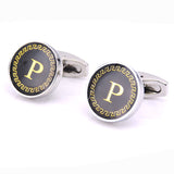 New Arrival Fashion Letter A D R H M Cufflinks The English alphabet Cuff Links Men Shirt Charm Cufflinks Wholesale Free Shipping