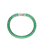 Luxury Christmas Jewelry Gift For Ladies New Square Tennis Chain Choker Necklace Green Pink White Black Crystal Necklace