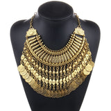 Ztech New Hot Boho Vintage Collar Necklace Jewelry Sets Fashion Multilayer Big Choker Necklaces Earrings Set Women Bijoux
