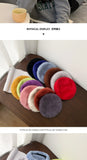 K216 Women's Winter Hats Korean Rabbit Fur Berets Female Wild Casual Wild  Painter Hats Female Tide British Ins Octagonal Hat