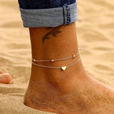 FNIO Bohemia Chain Anklets for Women Foot Accessories  Summer Beach Barefoot Sandals Bracelet ankle on the leg Female