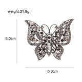 CINDY XIANG Rhinestone Butterfly Brooch Winter Pin Insect Coat Fashion Jewelry 2 Colors Available High Quality