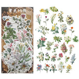 60pcs/pack Flowers Stickers for Decoration DIY Diary Album Planner  Stickers Stationery Sticker School Supplies