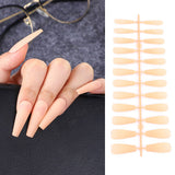 24Pcs Matte Long Ballerina False Nails Tips Colorful Coffin Full Cover Fake Nails With Glue Nail Art Decor Manicure Extension