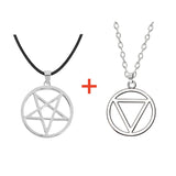 Fashion Steampunk Inverted Pentagram Star God Goat Head Pendant Necklace Satan Satan Mysterious Metal DIY Necklace in Jewelry