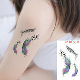 Waterproof Temporary Tattoo Sticker 10.5*6 cm butterfly fish tatto stickers flash tatoo fake tattoos for girl women