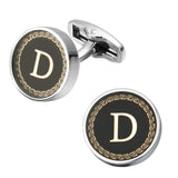 New Arrival Fashion Letter A D R H M Cufflinks The English alphabet Cuff Links Men Shirt Charm Cufflinks Wholesale Free Shipping