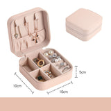 Mtcytea  Jewelry Organizer Display Travel Jewelry Case Boxes Portable Locket Necklace Jewelry Box Leather Storage Earring Ring Holder