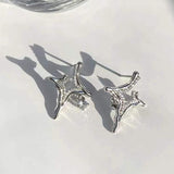 Cool Y2K Star Drop Earrings Hot Girl Harajuku Creative Planet Pearl Crystal Stars Earings Korean Fashion for Women Punk Jewelry