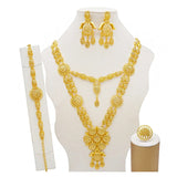 Jewelry Sets Gold Necklace & Earring Set For Women African France Wedding Party 24K Jewelery Ethiopia Bridal Gifts