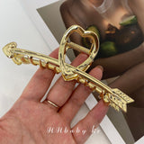 Fashion Gold Silver Hollow Geometric Hair Clips Metal Hair Claw Cross Hairclip Headband Hairpin Hair Crab Women Hair Accessories