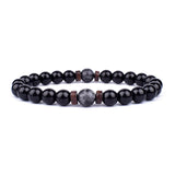 Volcanic Stone Bracelet for Men Lava Wooden 8mm Beads Bracelet Tibetan Buddha Wrist Chain Women Men Jewelry Gift New Bracelets