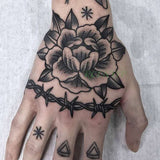 Waterproof Temporary Tattoo Sticker Rose Flower Hand back tatto Art  flash tatoo fake tattoos for women men