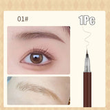 Mtcytea 0.01mm Ultra Fine Eyebrows Pencil Waterproof Sweat-proof Liquid Eyebrow Pen Long Lasting Professional Makeup Eye Cosmetics