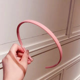 New Satin Hair Band Girls Solid Color Headband Wide Padded Hair Hoop Headwear Wholesale Fashion Hair Accessories for Women