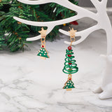 New Trendy Christmas Women's Earrings Cute Elk Santa Claus Xmas Tree Snowman Bell Earrings Girl New Year Jewelry Christmas Gifts