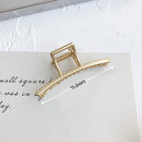 Women Girls Geometric Metal Hair Claw Clip Clamps Hair Crab Diverse Shape Hair Clip Hairpin Large Size Hair Accessories Gifts