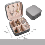 Mtcytea  Jewelry Organizer Display Travel Jewelry Case Boxes Portable Locket Necklace Jewelry Box Leather Storage Earring Ring Holder