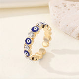 Korea New Fashion Jewelry Exquisite 18K Real Gold Plated AAA Zircon Ring Elegant Women's Opening Adjustable Wedding Gift