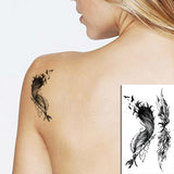 Feather Bird 8 Element Pattern Dandelion Temporary Tattoo Sticker Fake Tattoos for Women Men Body Makeup Waterproof Stickers