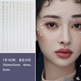 3D Face Jewelry Crystal Diamond Disposable Tattoo Stickers DIY Women Eyes Face Body Rhinestones Waterproof Makeup Art Stage 1pcs