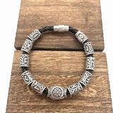 Mtcytea Nostalgia Vikings Accessories Runic Runes Beads Diy Jewelry Mens Womens Viking Bracelet Decoration Bangles With Charms Beads