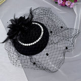 Birdcage Veil Black Veil Headband Wedding Fascinator Face Veils Charming Wedding Veil Hats Net Mask Wedding Accessories