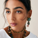 Ztech Za New Style Vintage Dangle Earrings For Women Fashion Crystal Bohemian Statement Metal Fringed Drop Earring Jewelry