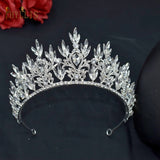 A195 Baroque Wedding Headband Crystal Bridal Crowns and Tiaras Hair Jewelry Accessories Women Rhinestone Headwear Queen Diadem