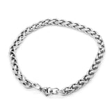 Mtcytea 19-25cm Classic Curb Cuban Bracelet For Men Jewelry Stainless Steel Dragon Link Chain Bracelets Hand Jewelry Anklet Gifts