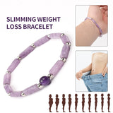 Natural Amethyst Body-purify Slimming Bracelet Stone Energy Bracelets for Women Weight Loss Bracelet Fatigue Relief Healing Yoga